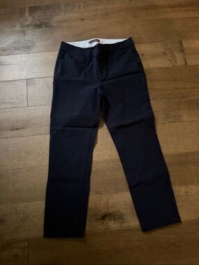 💘crosby. Women's Navy Slim Straight Trousers